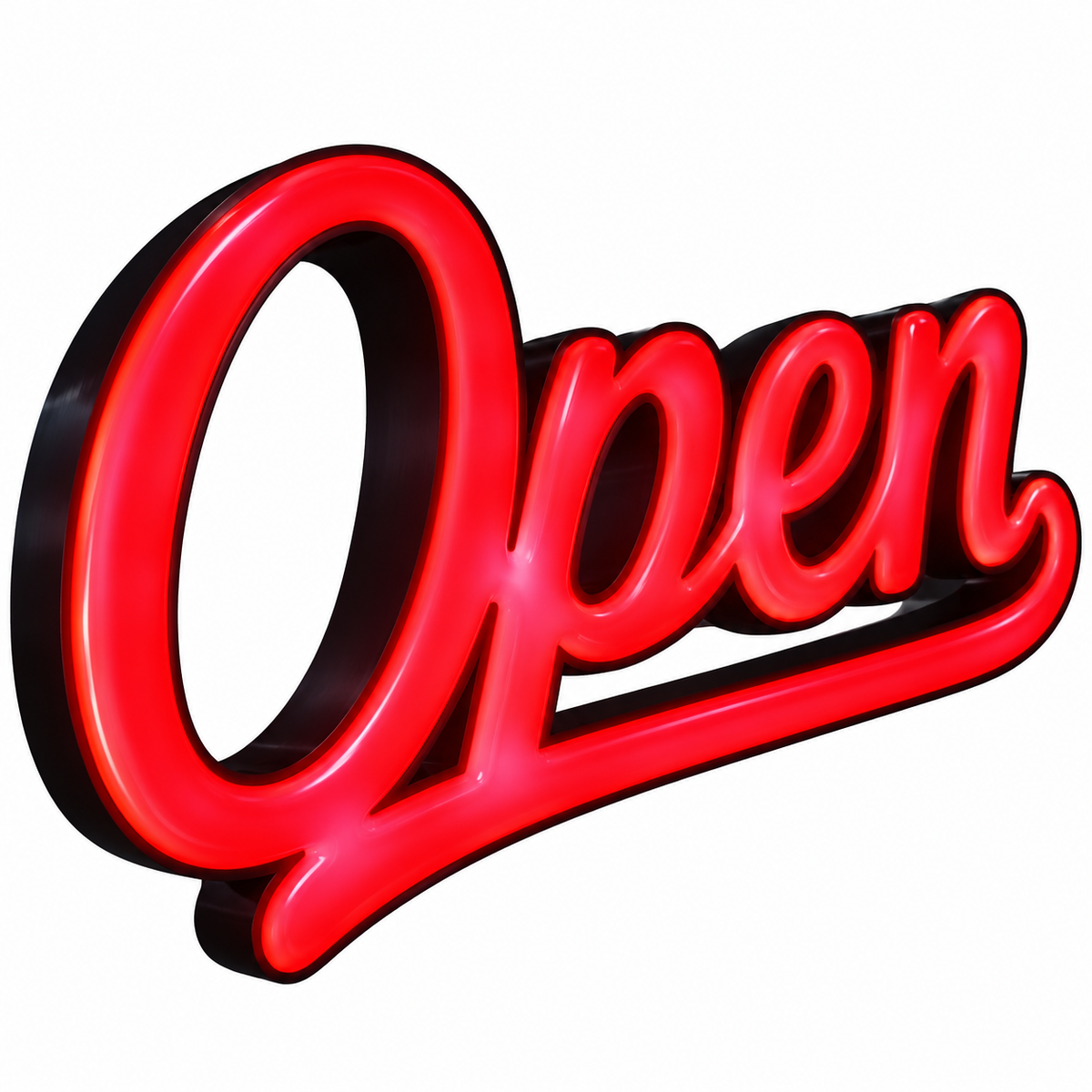 Letrero 3D Open